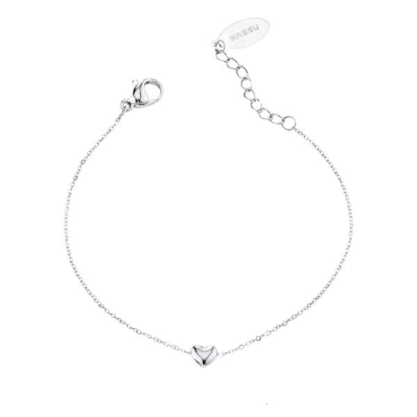 Pulseira Coração Aço Hassu