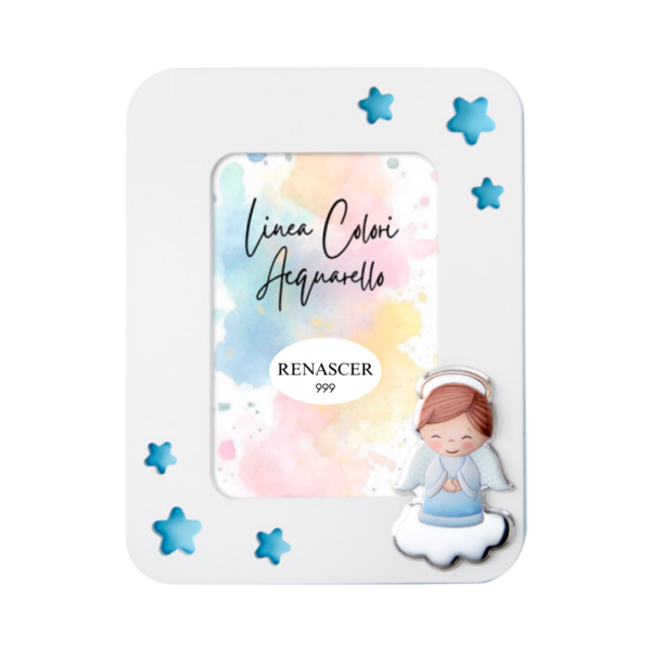 Moldura Anjo Madeira PvdPrateado