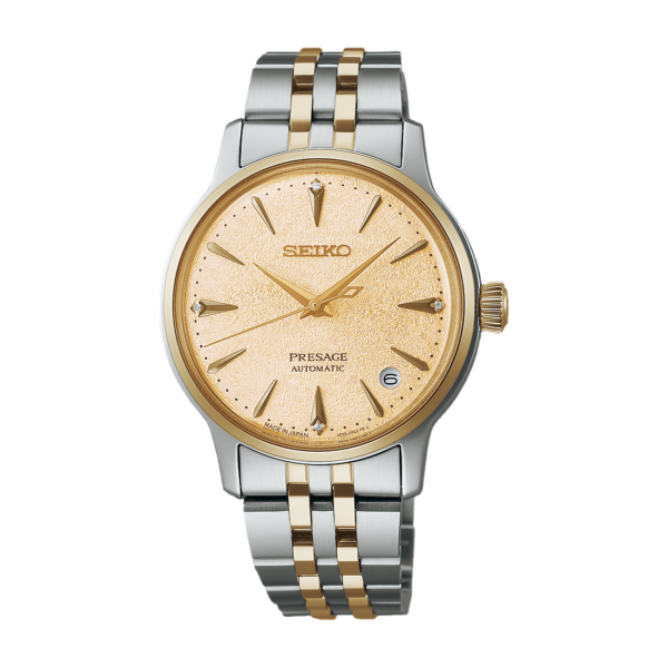 Relógio Presage Frozen Dourado Seiko