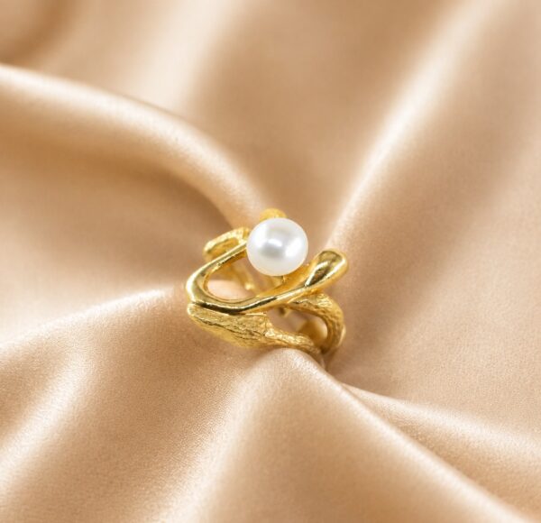 Anel Pérola Ouro 19,2Kt