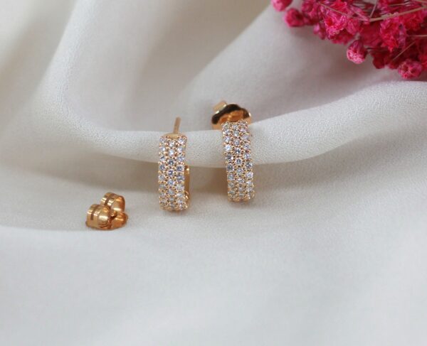 Argolas Diamantes Ouro 19,2Kt