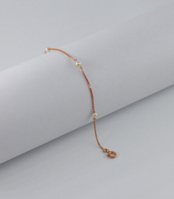 Pulseiras Pérolas Espiga Ouro 9Kt