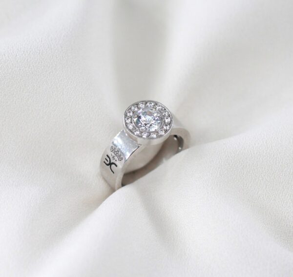 Anel Ouro Branco 9Kt Eugénio Campos