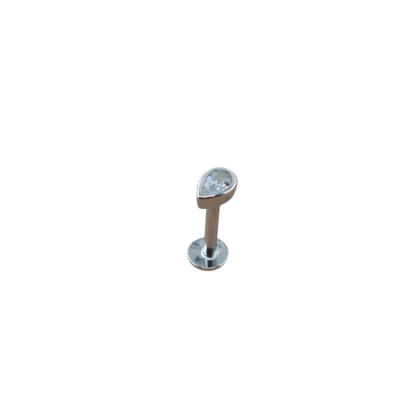 Piercing Gota Zircónia Prata
