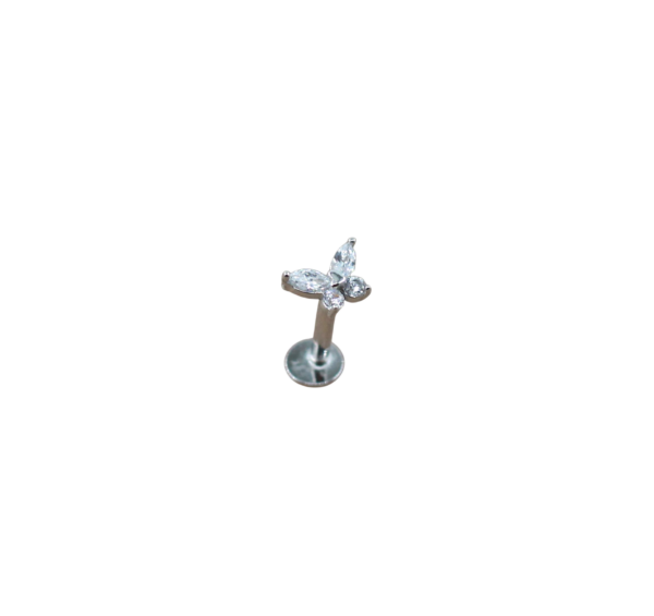Piercing Borboleta Prata