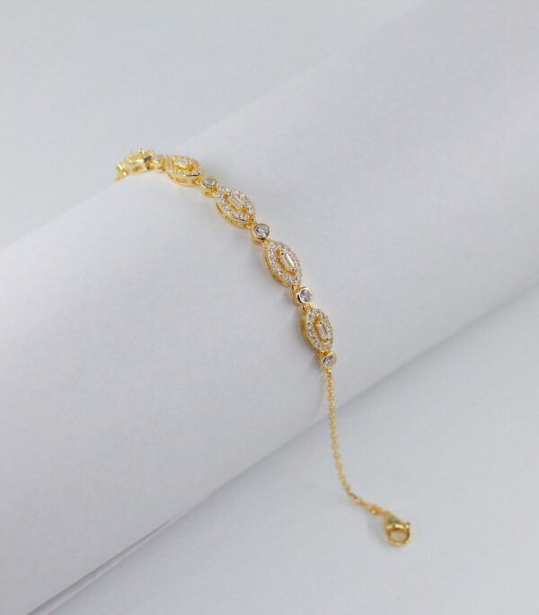 Pulseira Zircónias Prata
