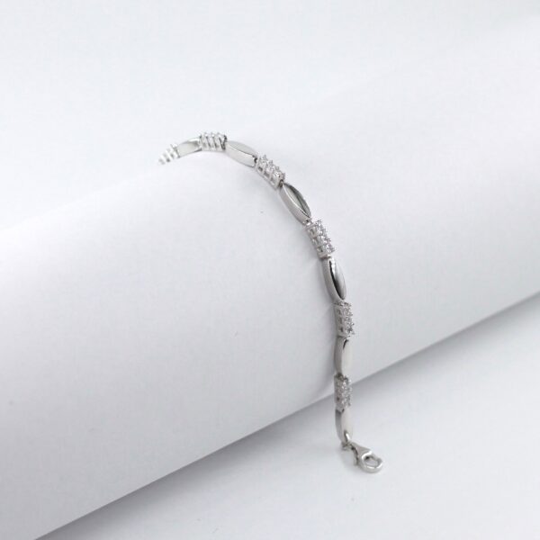 Pulseira Zircónias Prata