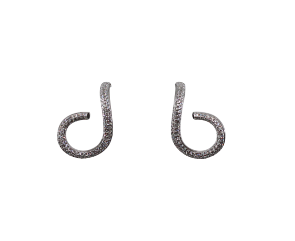 Brincos S Zircónias Prata