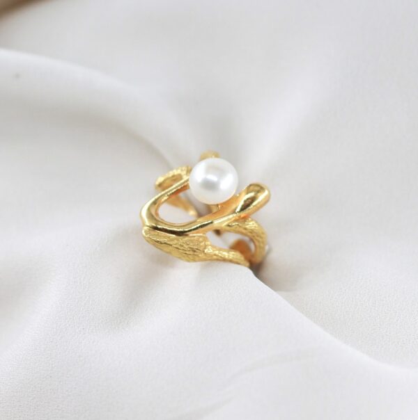 Anel Pérola Ouro 19,2Kt