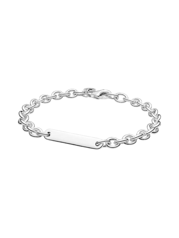 Pulseira Elos Barra Gravável Prata Pandora