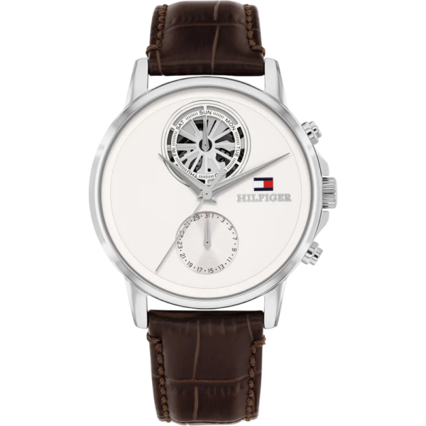 Relógio Pele Aço Tommy Hilfiger