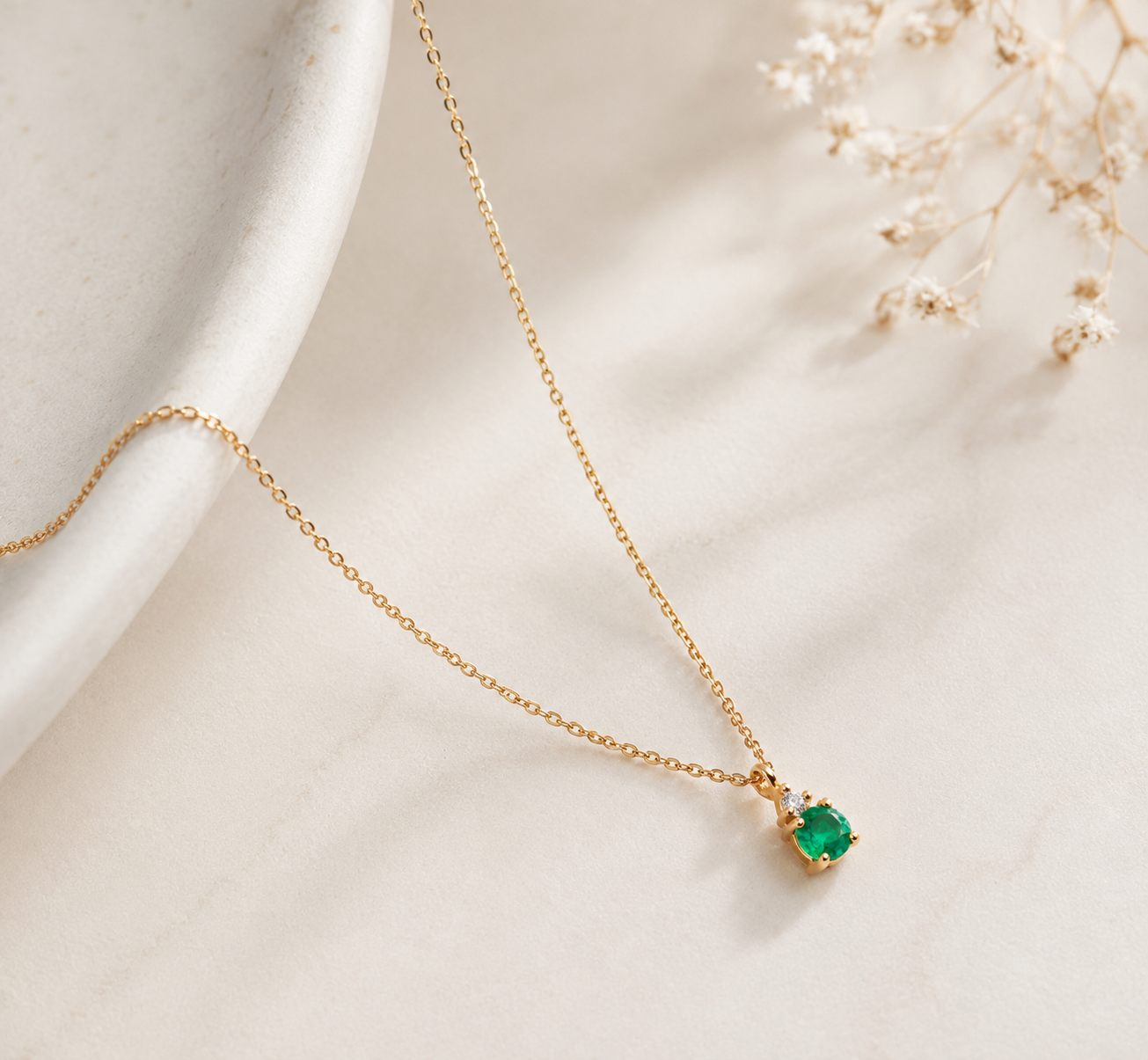Colar Esmeralda Ouro 19,2kt