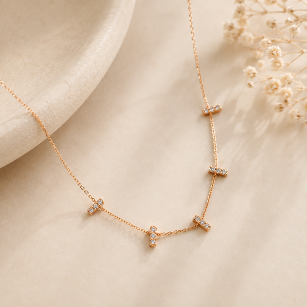 Colar Diamantes Ouro 19,2Kt