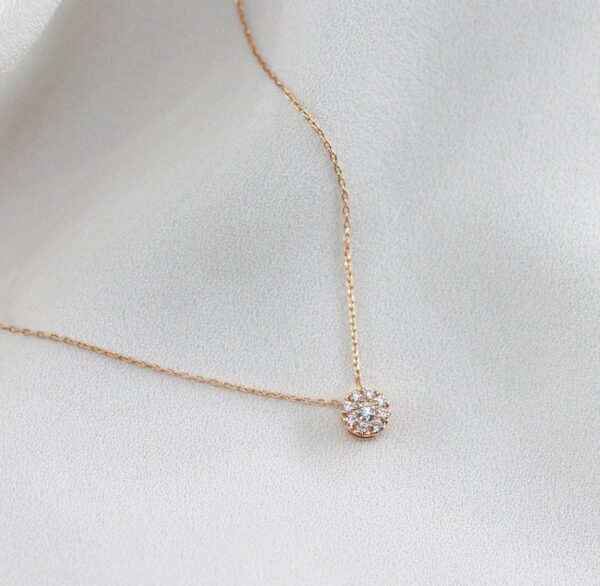 Colar Centro Diamantes Ouro 19,2Kt