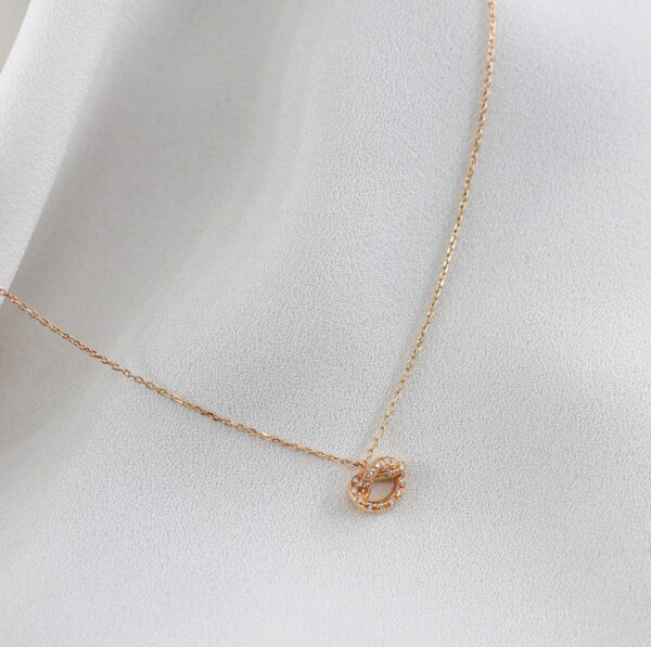Colar Laço Diamantes Ouro 19,2Kt