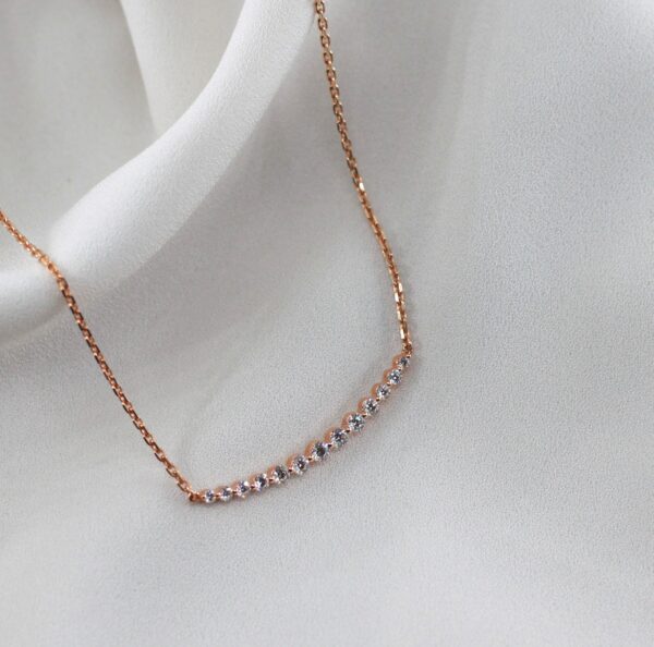 Colar Diamantes Ouro 18Kt