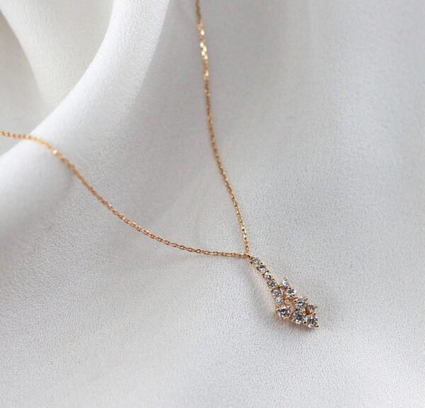 Colar Pendente Diamantes Ouro 19,2Kt