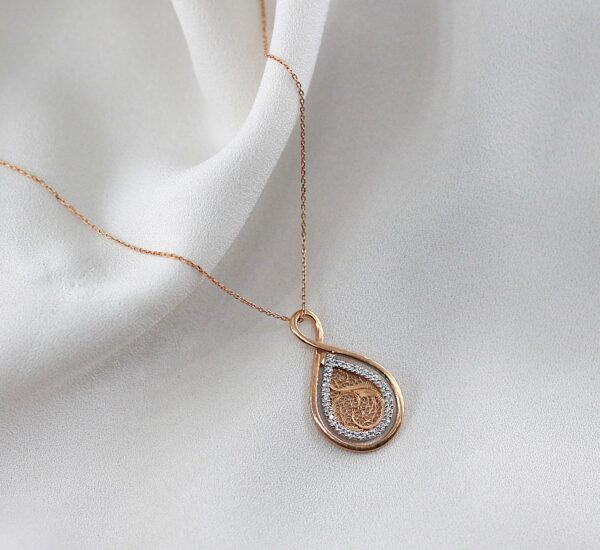 Colar Filigrana e Diamantes Ouro 19,2Kt
