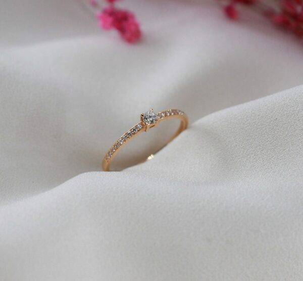 Anel Solitário Ouro 19,2kt