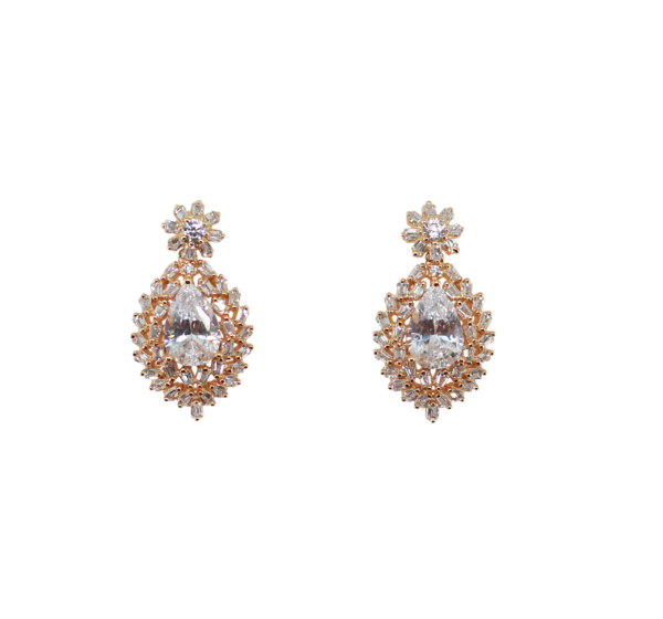 Brincos Zircónias Prata