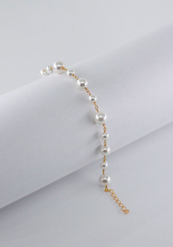 Pulseira Pérolas Prata