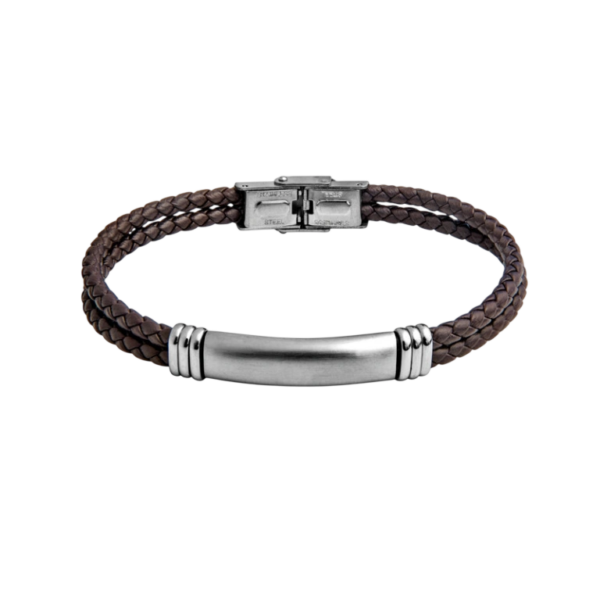 Pulseira Dupla Aço Hassu