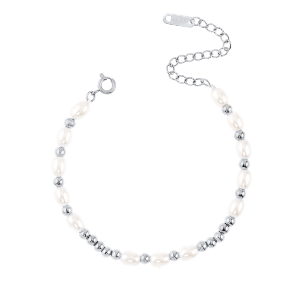 Pulseira Pérolas Aço Hassu