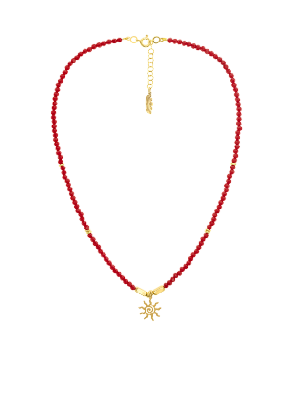 Colar Sole Rosso Prata Eugénio Campos