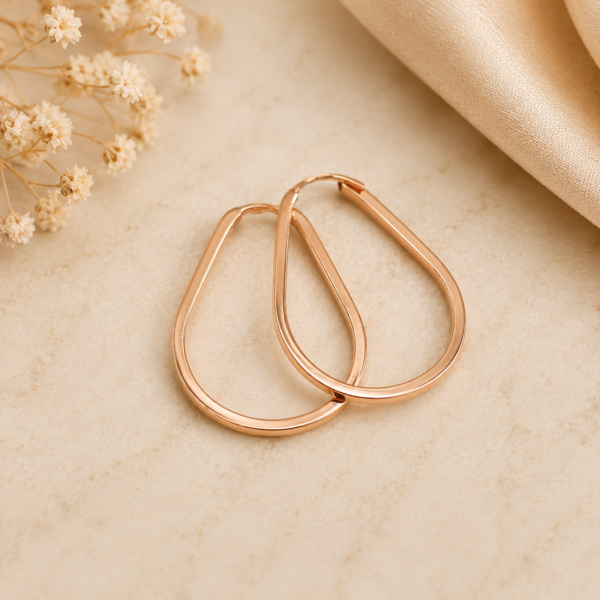Argola Lagrima Ouro 19,2Kt