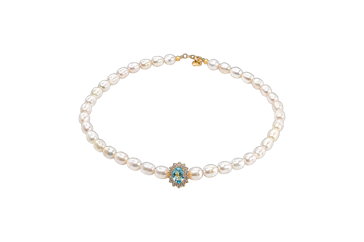 Choker Pérolas Prata