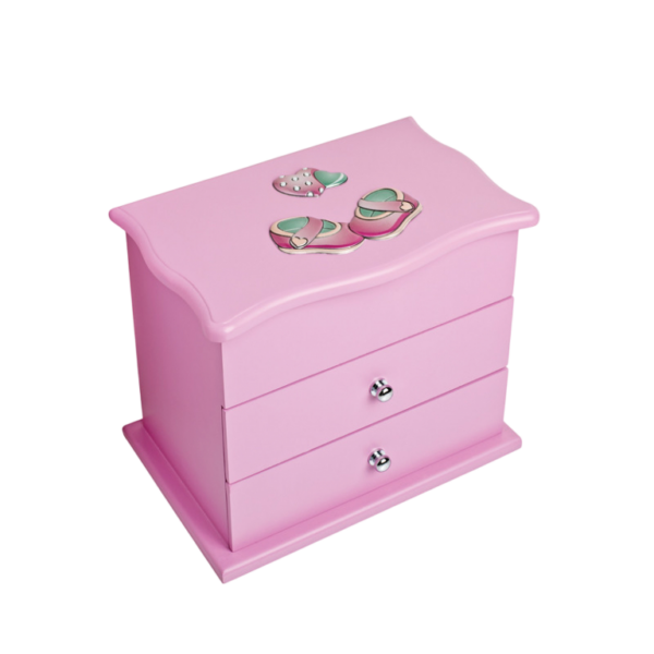Guarda-Joias Sapatinhos Rosa Pvd