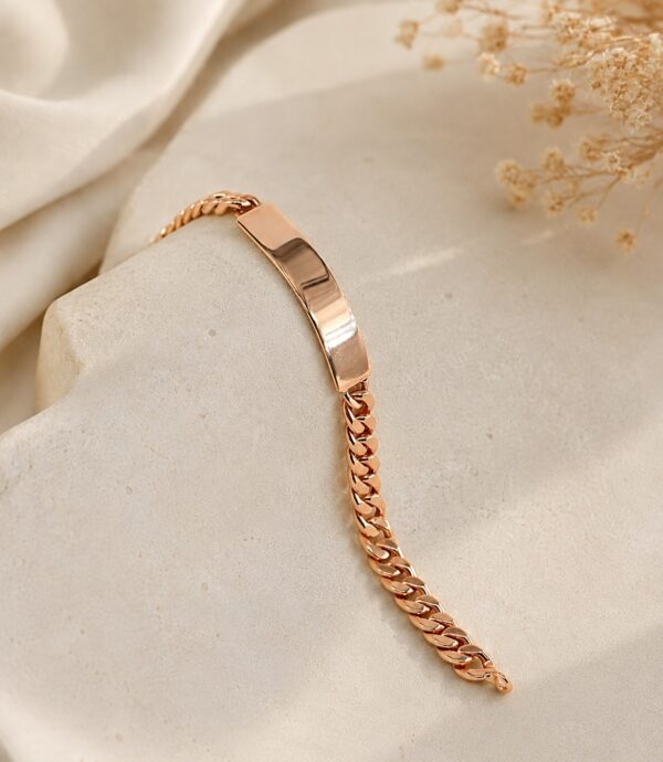Pulseira Chapa Personalizável Ouro 19,2kt