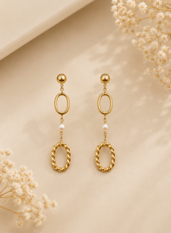 Brincos Pendentes Ouro 19,2Kt
