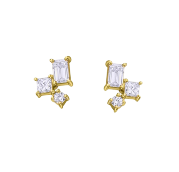 Brincos Diamantes Ouro 18kt Lecarré