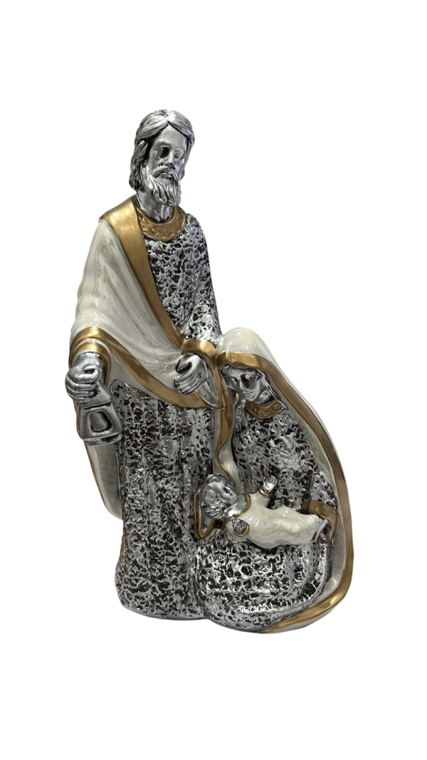 Sagrada Família Dourada Porcelana