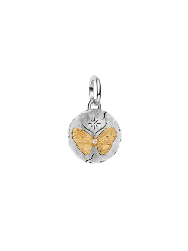 Conta Medalhão Borboleta Pandora