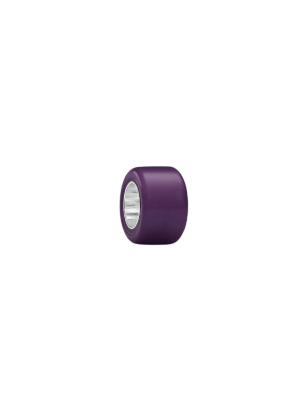 Conta Mini Murano Roxo Prata Pandora