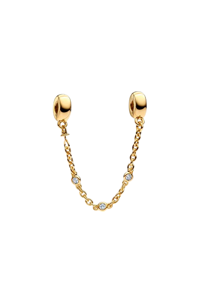 Conta 763515C01-05 Revestida a ouro 14Kt Zircónias Pandora