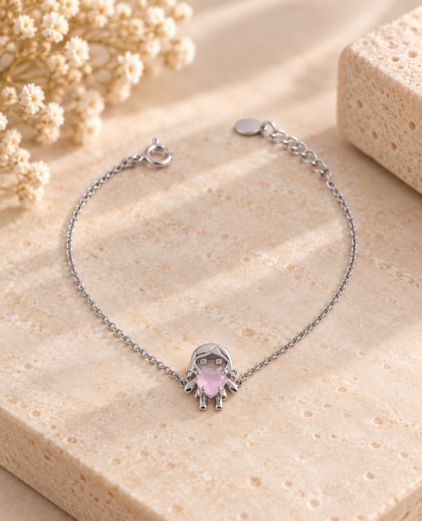 Pulseira Menina Prata