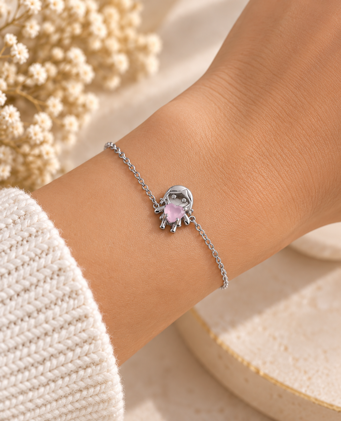 pulseira menina pulso