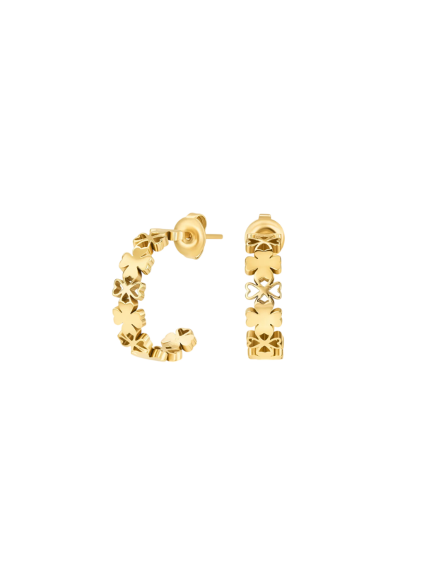 Brincos Lucky Flower Hoop Gold One