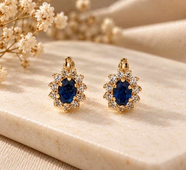 Brincos LadyDi Ouro 19.2Kt