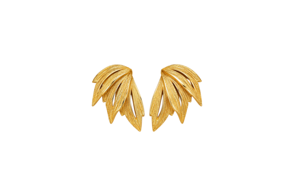 Brincos 3 Folhas Prata