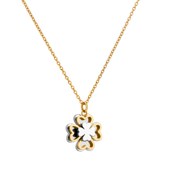 Collar Lucky Flower Bicolor One