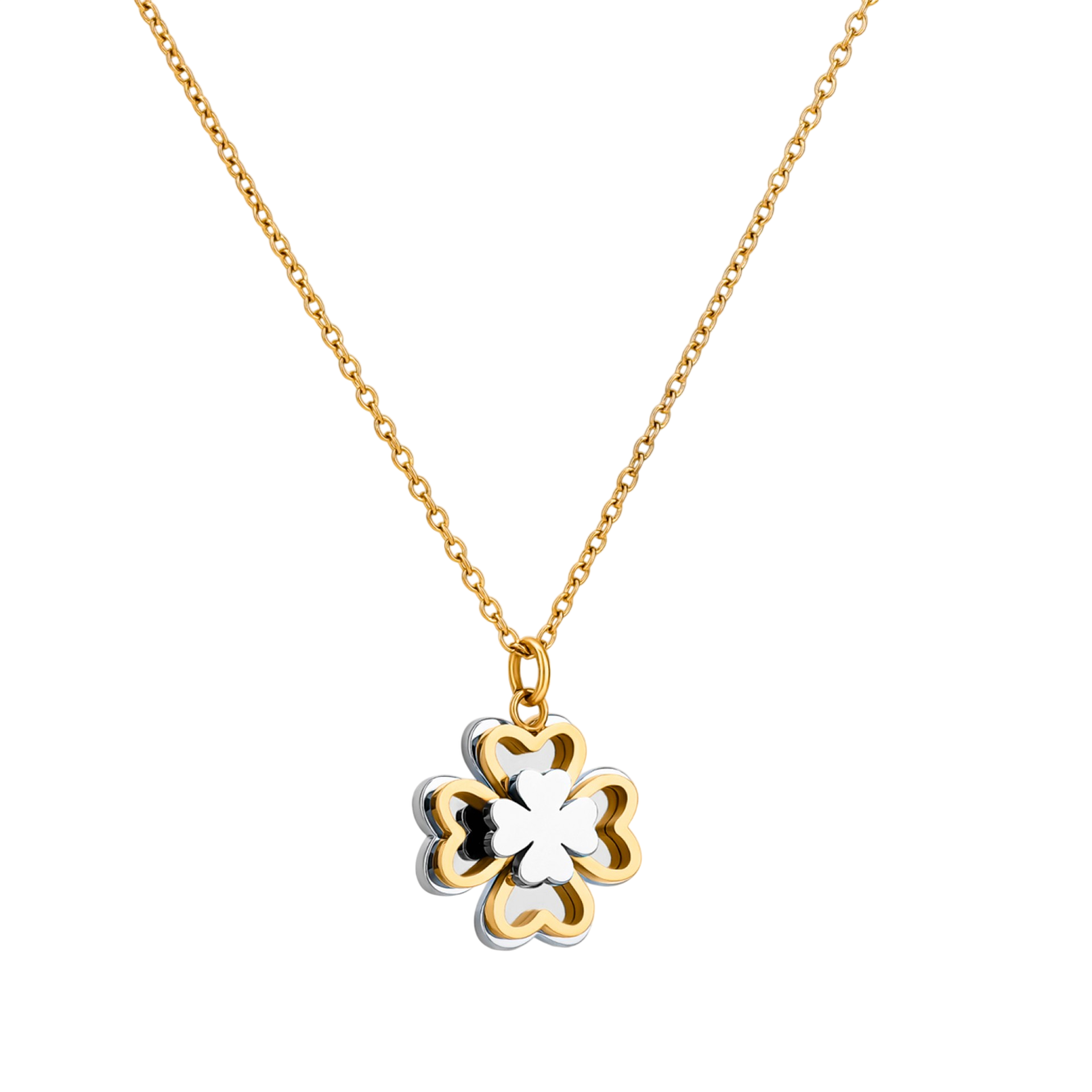 Collar Lucky Flower Bicolor One