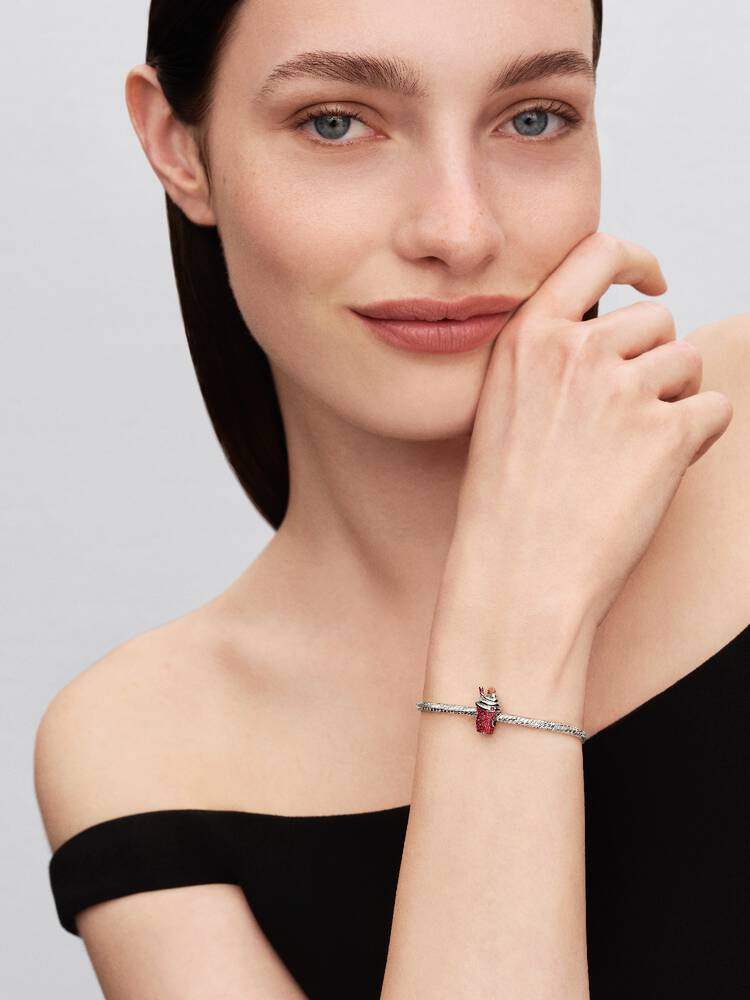 Conta 735058C01 Prata925 Pandora Esmalte+Zirconias+Bioresina..