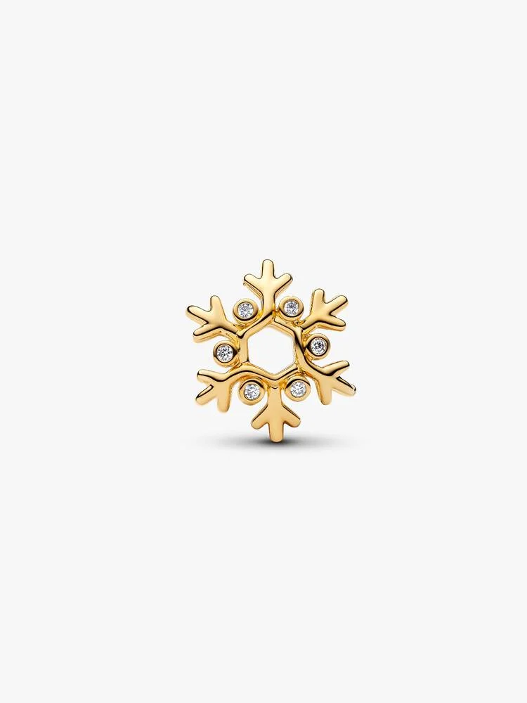 Conta 764249C01 Revestido a Ouro14Kt Pandora Zirconias..