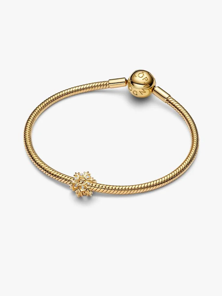 Conta 764249C01 Revestido a Ouro14Kt Pandora Zirconias_