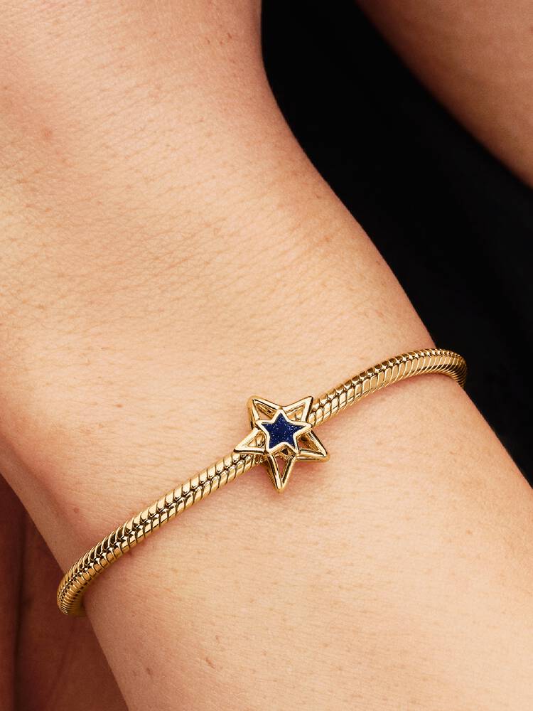 Conta 765034C01 Revestido a Ouro14Kt Pandora Esmalte.