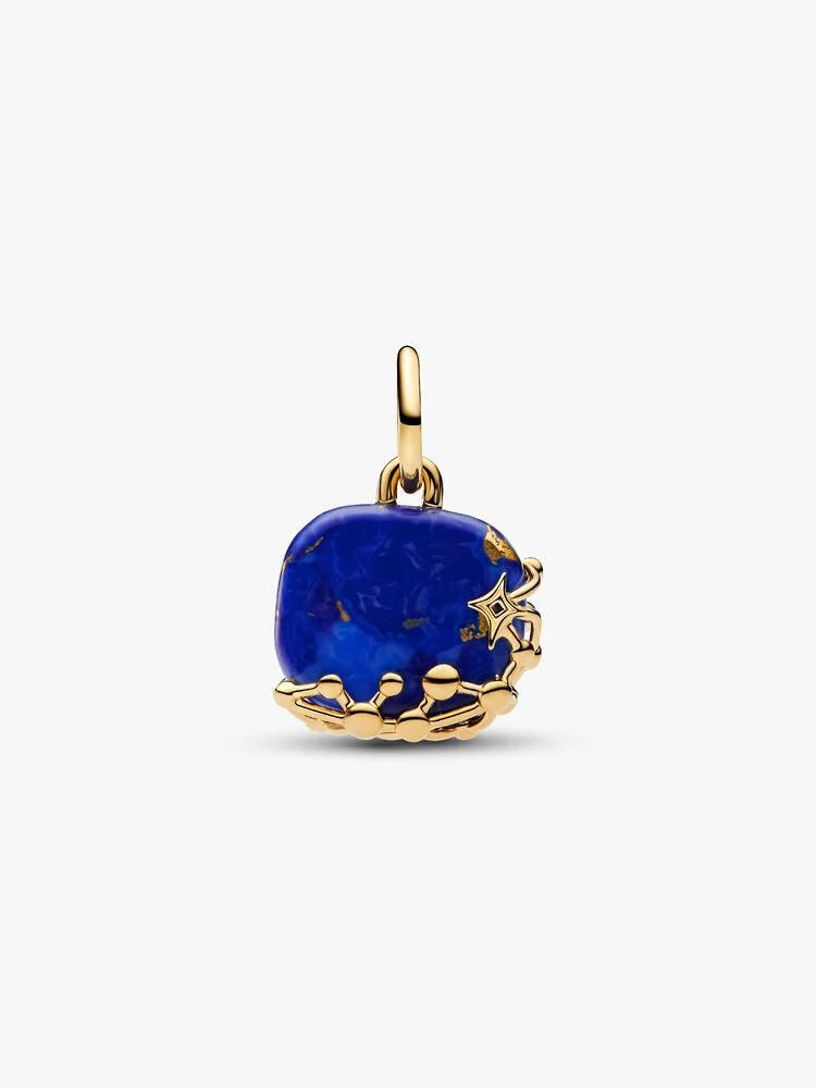 Conta 765040C01 Revestido a Ouro14Kt Pandora Zirconias+LapisLazuli Imitação…